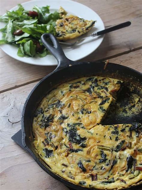 Swiss Chard And Parmesan Frittata Lideylikes