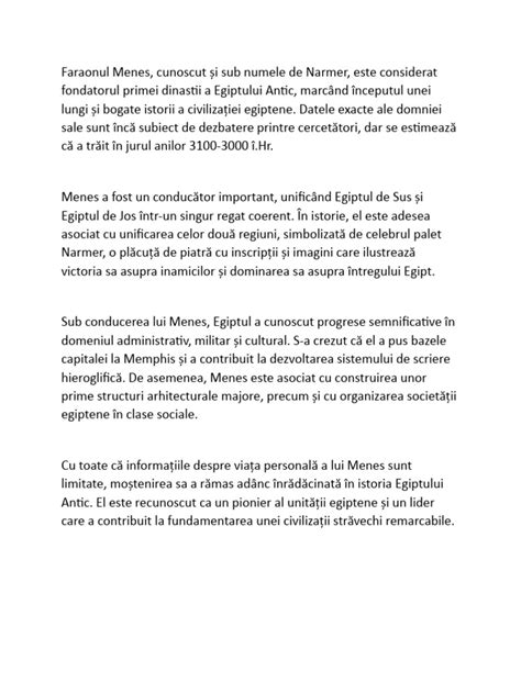 Faraonul Menes | PDF
