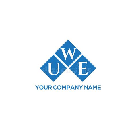 Uwe Letter Logo Design On White Background Uwe Creative Initials