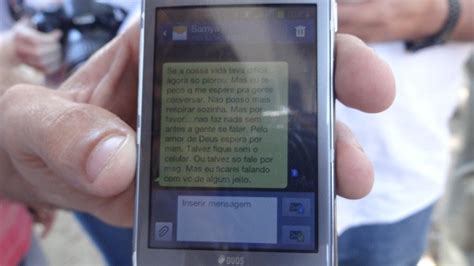 G Fam Lia Divulga Mensagem De Celular Supostamente Enviada Por