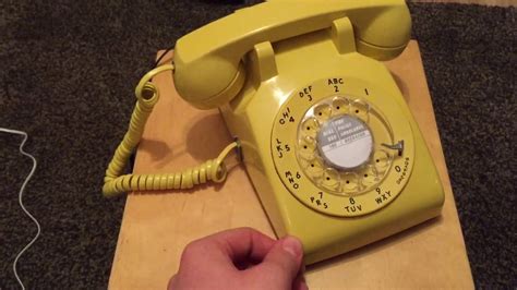 1978 Western Electric 500 Rotary Telephone Yellow Youtube