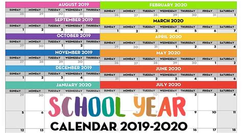 20+ School Year Calendar - Free Download Printable Calendar Templates ️