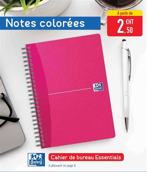 Promo Cahier De Bureau Essentials Oxford Chez Plein Ciel Icatalogue Fr