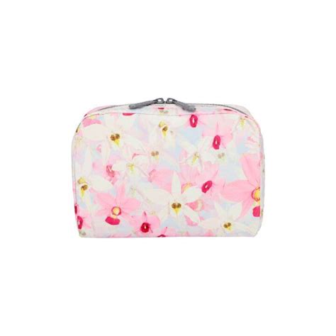 Lesportsac Extra Large Rectangular Cosmetic Orchid Bloom Lazada