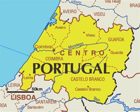 Map of the Centro Region or Central Portugal - Full size | Gifex