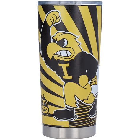 Iowa Hawkeyes 20oz Stainless Steel Mascot Tumbler Walmart