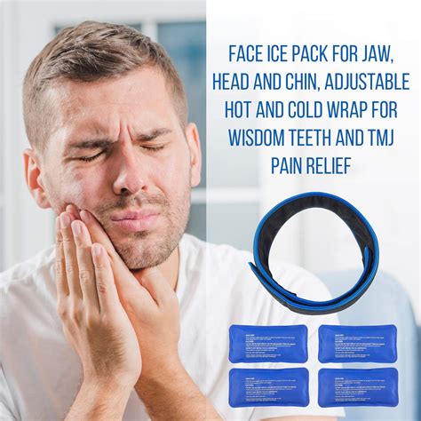 Buy Face Ice Pack Easy To Use As Wisdom Teeth Ice Pack TMJ Relief Products Jaw Pain Hot