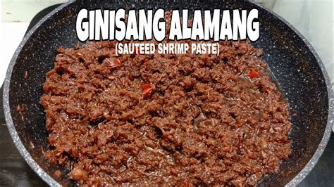 GINISANG ALAMANG How To Cook Ginisang Alamang Sauteed Shrimp Paste