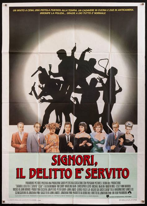 Clue Movie Poster 1986 Italian 2 foglio (39x55)