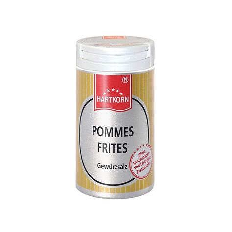 Pommes Frites Gewürzsalz 50 g im Aluminium Gewürzstreuer von Hartkorn