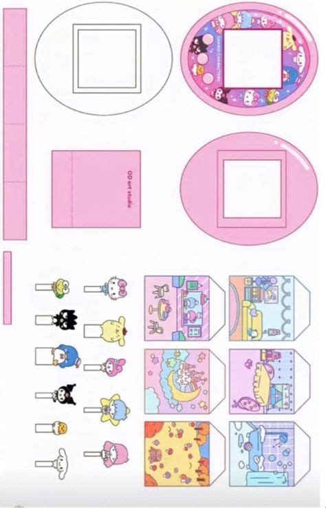 Sanrio Printable Paper Craft Templates