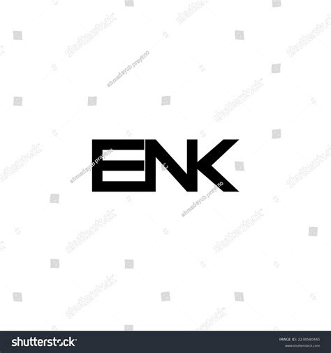 Enk Initial Letter Monogram Logo Design Stock Vector Royalty Free