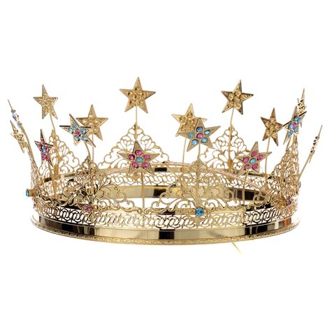 Couronne laiton doré paillettes étoiles vente en ligne sur HOLYART