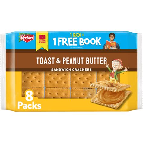 Keebler Sandwich Crackers Toast And Peanut Butter 11 Oz 8 Count