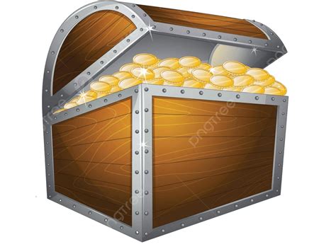 Treasure Box Design Box Gold Coins Vector Design Box Gold Coins Png