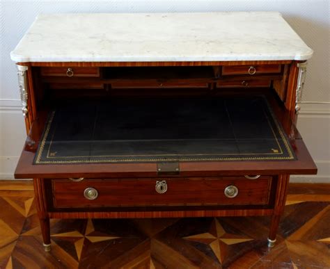 Louis Xvi Marquetry Commode Writing Desk