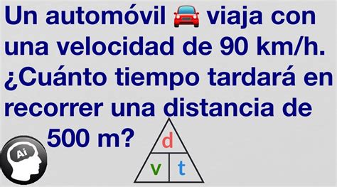 Solved Un automóvil viaja con una velocidad de 90 km h algebra