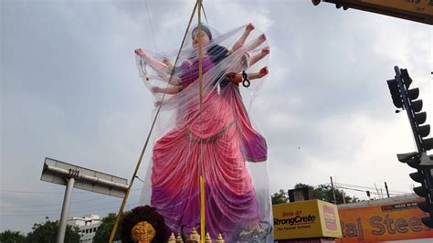 Durga Murti Making Feet Durga Mata Making Gulab Srinivas