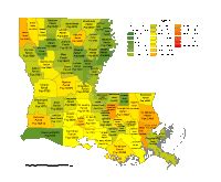 Louisiana History Map Population Cities Facts