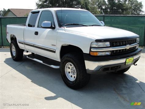 2000 Summit White Chevrolet Silverado 1500 Ls Extended Cab 4x4 35427506 Car