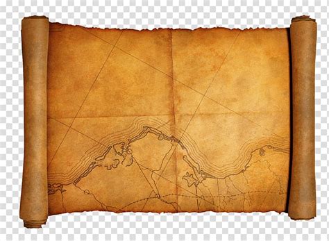 Scroll Map Clip Art Library