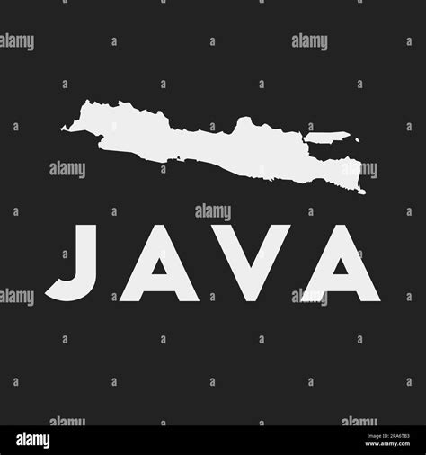 Icono De Java Mapa De La Isla Sobre Fondo Oscuro Elegante Mapa Java