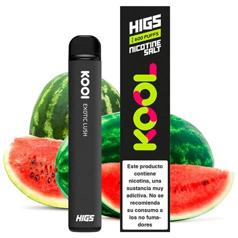 Pod Desechable Exotic Lush 600puffs Higs Kool Vitalcigar Es