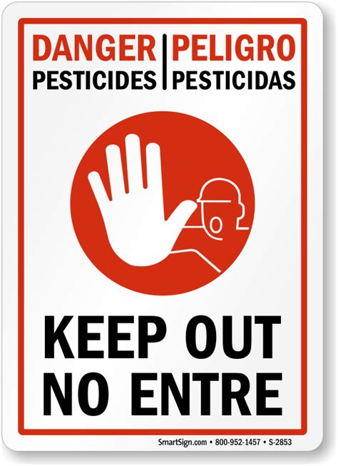 Pesticide Signs Pesticide Application Warning Signs