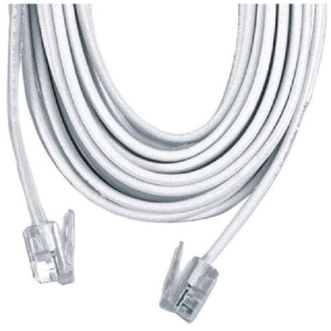 Boostwaves 50 Foot White Telephone Extension Cord Cable Line Wire Rj 11 Lifetime Warranty