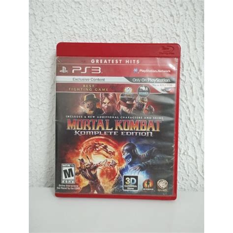 Mortal Kombat Komplete Edition P S M Dia F Sica Shopee Brasil