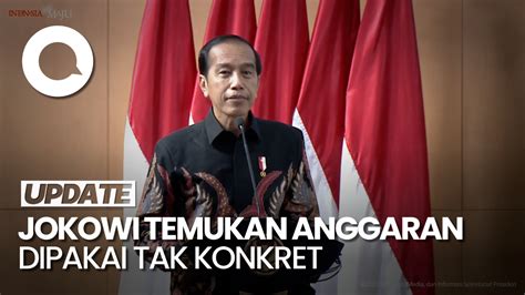 Jokowi Temukan Anggaran Stunting Dipakai Untuk Perjalanan Dinas