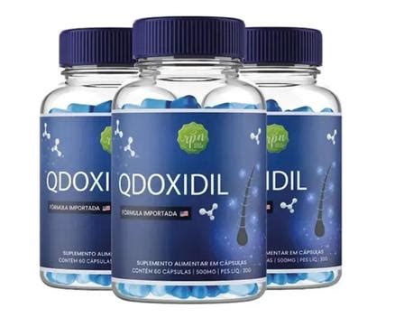 Qdoxidil kit 3 potes de 60 caps cada Ômega 3 Óleo de Peixe