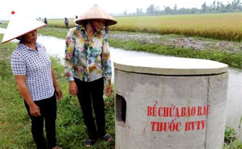 Hiệu quả từ mô hình Bể thu gom bao bì thuốc bảo vệ thực vật ở Yên Thái