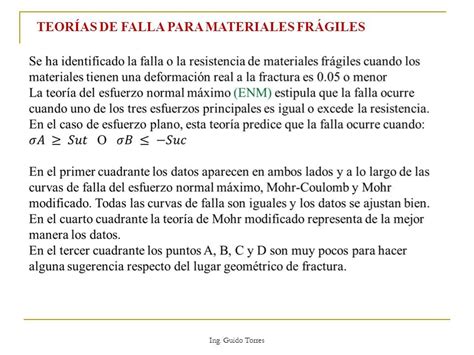 Fallas resultantes de carga estática Ing Guido Torres Resistencia