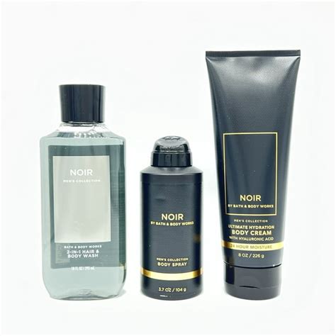 Bath And Body Works Noir Mens 2 In 1 Body Wash Body Spray And Body Cream