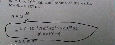 Radius Of Earth Physics