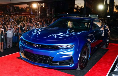 Chevy Unveils Electric Camaro Drag Racer Estimates 9 Second Quarter Mile