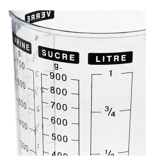 VERRE DOSEUR DOUBLE EN PLASTIQUE Cuisson Préparation Doseur