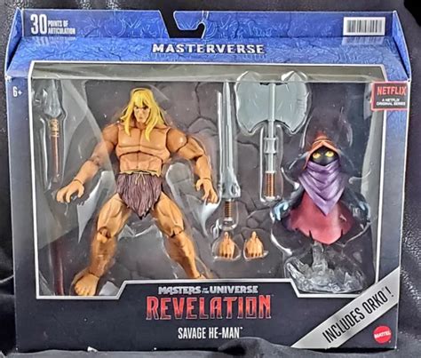 Masters Of The Universe Revelation Masterverse Savage He Man And Orko