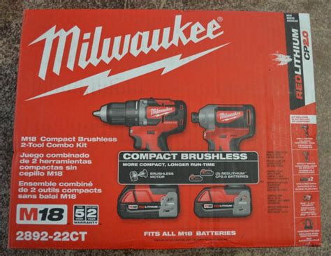 Bid Now Milwaukee M18 Compact Brushless 2 Tool Combo Kit September 6 0122 9 00 Am Pdt