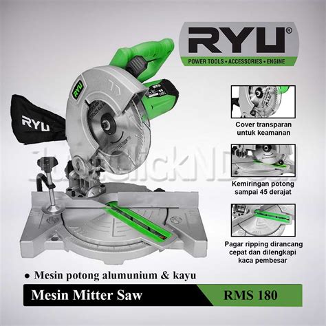 Jual Ryu Mesin Miter Saw 900 Watt 7 Inch Gergaji Potong