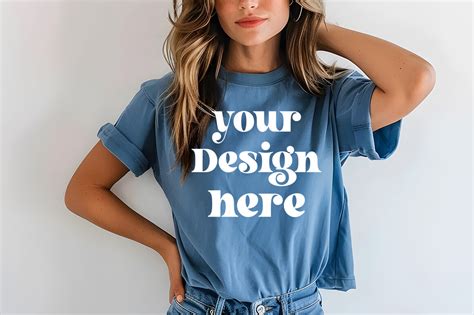 Comfort Colors Bluejean Mockup Graphic By Mockupstore Creative