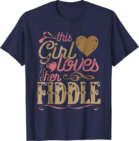 Fiddle Shirt T Tshirt Tee Present Musician Instrument