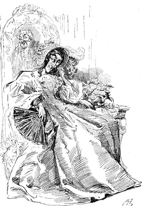 Mrs Skewton By Harry Furniss — Fourteenth Illustration For Dickenss