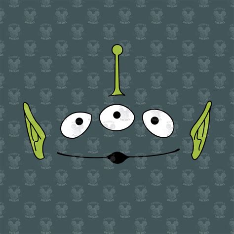 Toy Story Alien Face Svg Etsy Canada