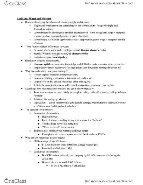 Econ Lecture Notes Winter Lecture Marginal Revenue