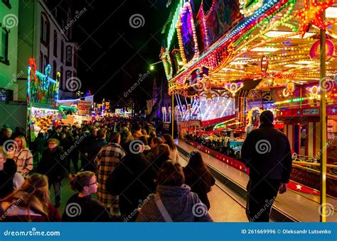 Soest, Germany - November 02, 2022: People Walking between the Fair ...