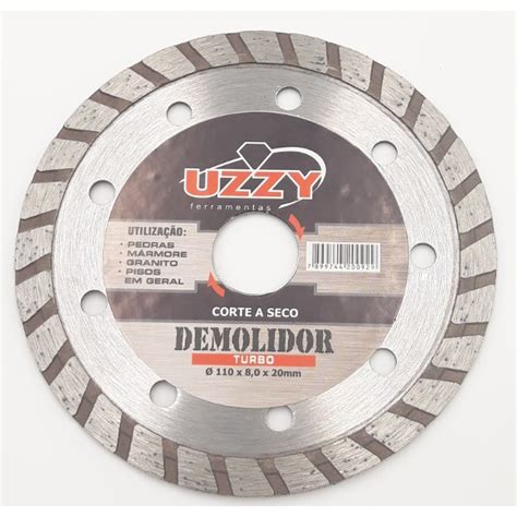 Disco Diamantado Uzzy 110mm X 20mm Turbo Corte A Seco Shopee Brasil