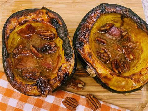 Maple Pecan Roasted Acorn Squash The House On Silverado