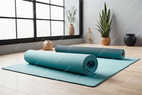 Premium Photo Zen Design Yoga Studio Mat Mockup